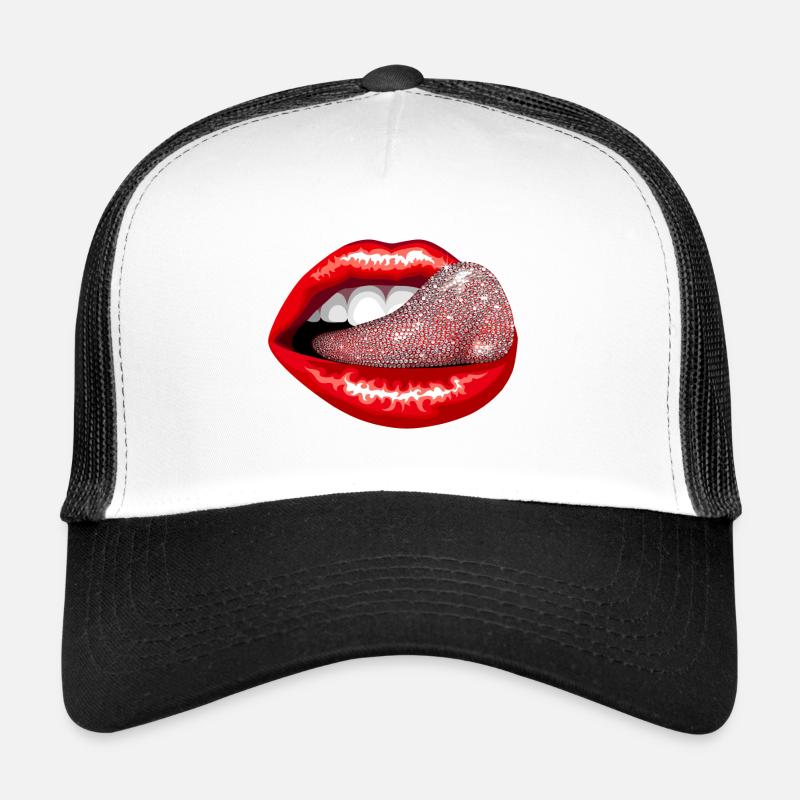 Precious Tongue - Trucker Cap - white/black