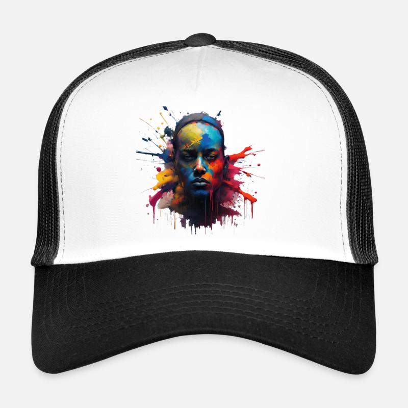 Mensch - Trucker Cap - Weiß/Schwarz