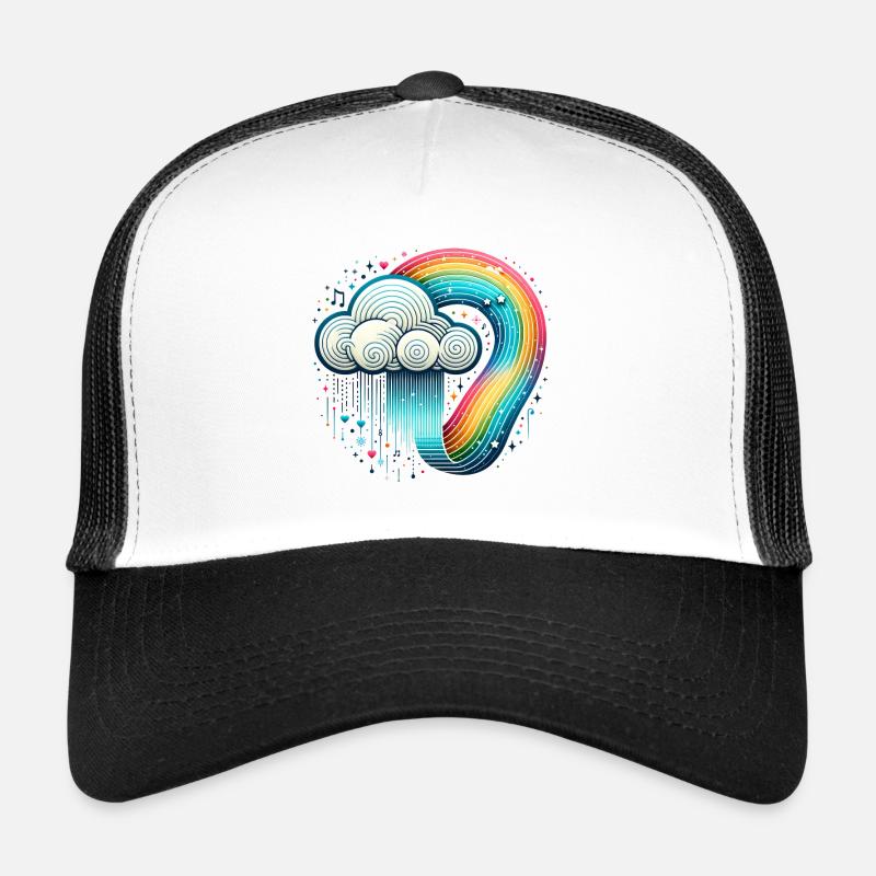 Rainbow Cloud Trucker Cap