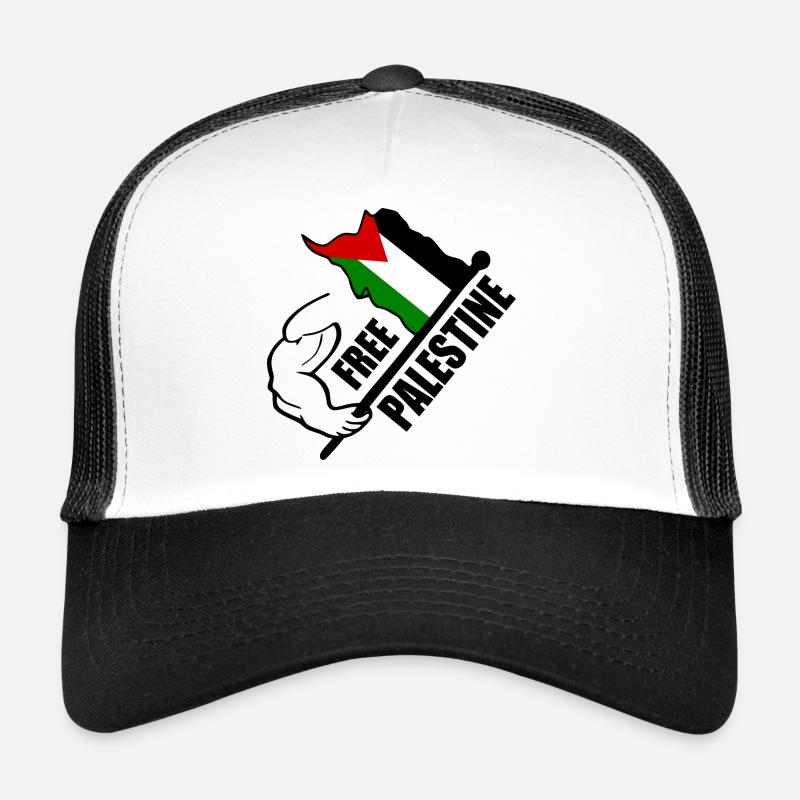 Free palestine - Trucker Cap - white/black