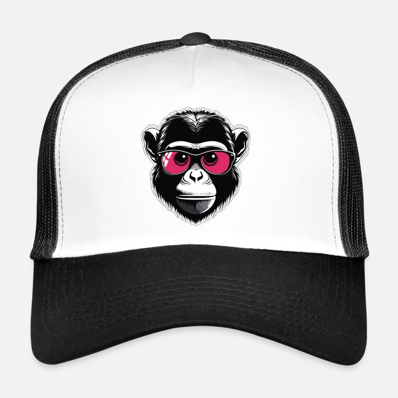 Affe / Tier / Zoo / Schimpanse / Wild / Comic Trucker Cap