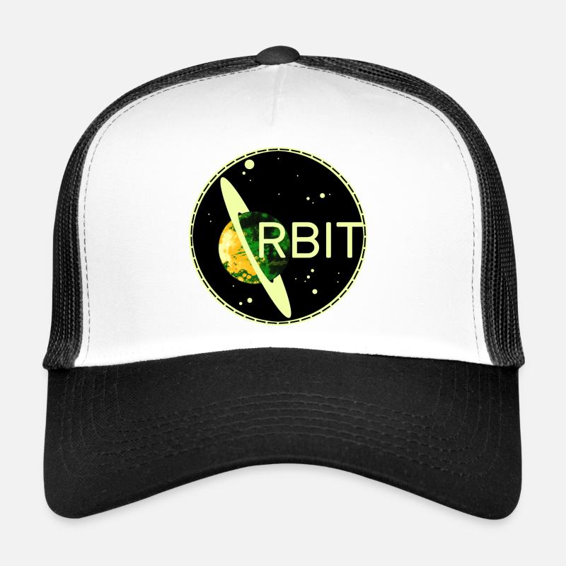 Saturn Orbit Planet space Umlaufbahn 70s Universum Trucker Cap