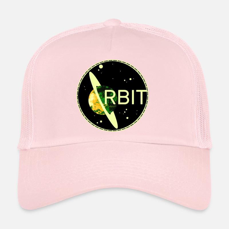 Saturn orbit planet space orbit 70s universe Trucker Cap
