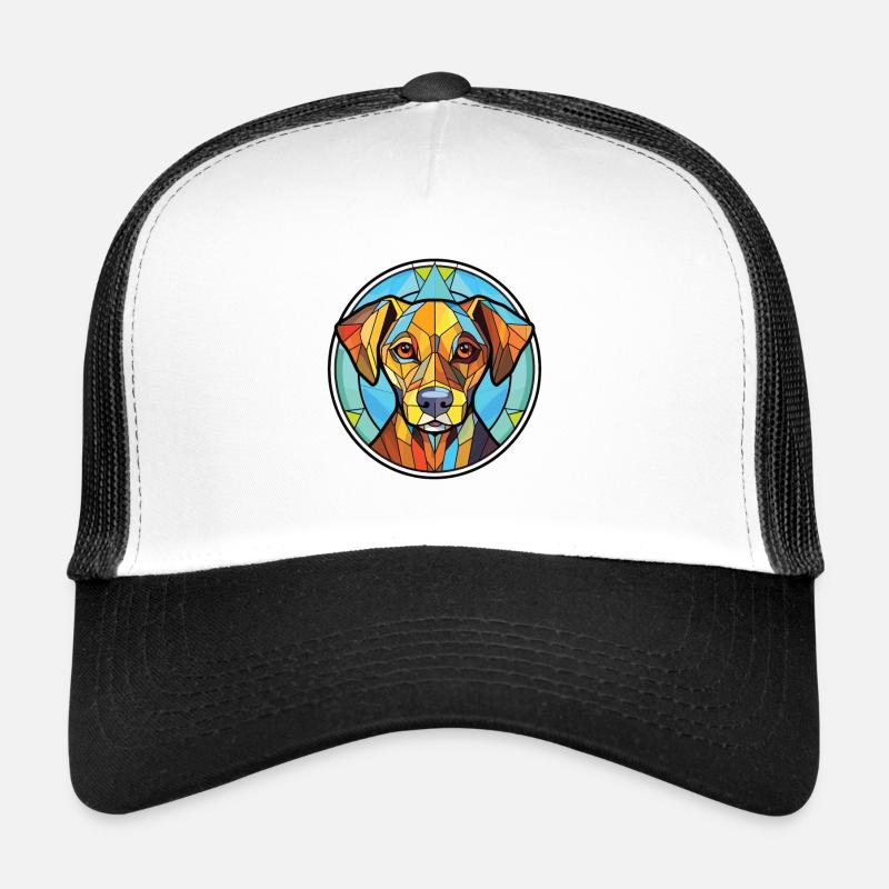 Illustration à l’aquarelle de race de chien de spitz finlandais Casquette trucker 