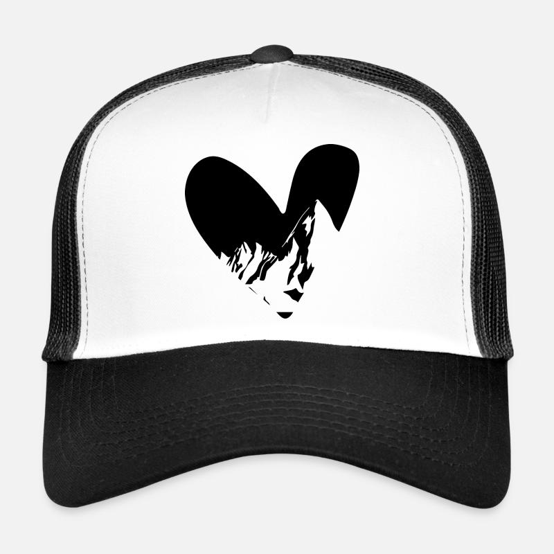 Heart - Mountain - (21) Trucker Cap