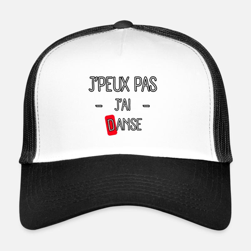 J'peux pas j'ai Danse - Casquette trucker - blanc/noir