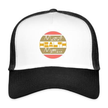Mental health matters - Trucker Cap - white/black - Front