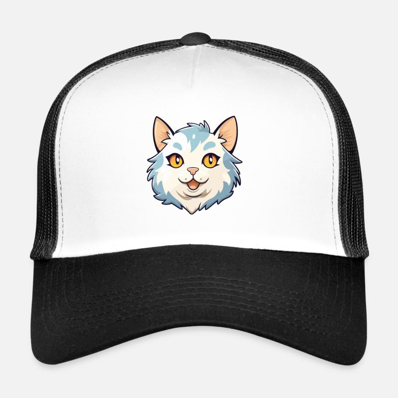 Illustration aquarelle de dessin animé de chat de Chypre Casquette trucker 