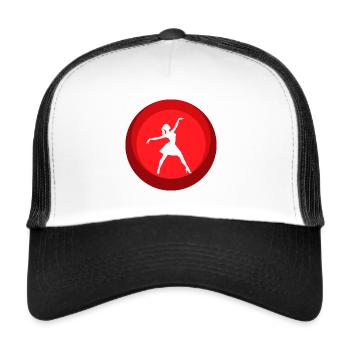 Ballet Dancer Ballerina Ballet Dancer - Trucker Cap - white/black - Front