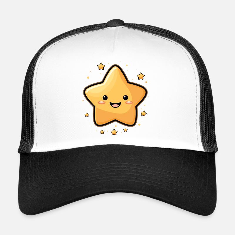 Lachender Stern Nachthimmel Spass Geschenk Trucker Cap