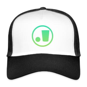 Party Bierpong Party - Trucker Cap - Weiß/Schwarz - Vorne