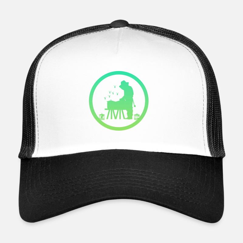 Bees Honey Bee Bees - Trucker Cap - white/black