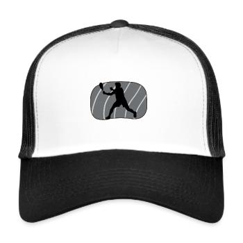 Squash Rackets Squash Players Squash Rackets - Trucker Cap - white/black - Front