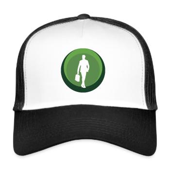 Banker Businessman Wall Street - Trucker Cap - white/black - Front