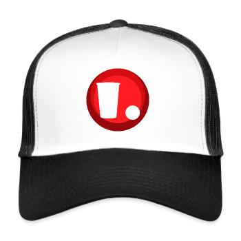 Party Beerpong Bierpong - Trucker Cap - Weiß/Schwarz - Vorne