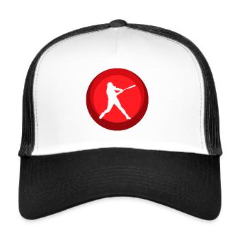Softball Player Baseball Softball - Trucker Cap - white/black - Front
