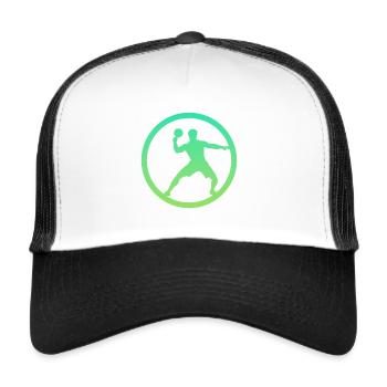 Table Tennis Racket Table Tennis Ball Table Tennis - Trucker Cap - white/black - Front