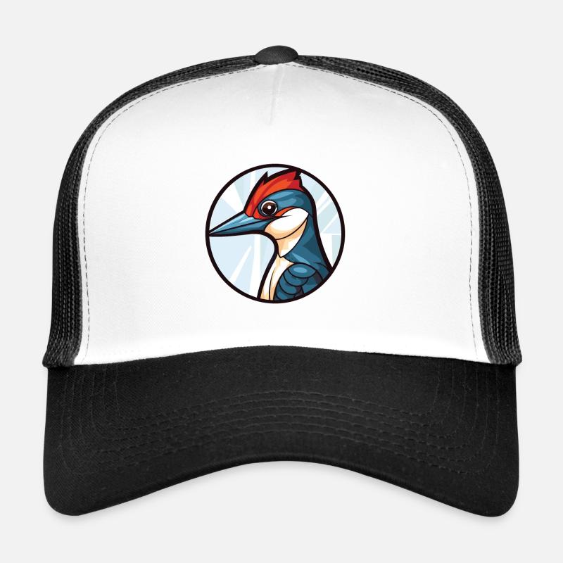 Illustration animale aquarelle colorée de pic Casquette trucker 