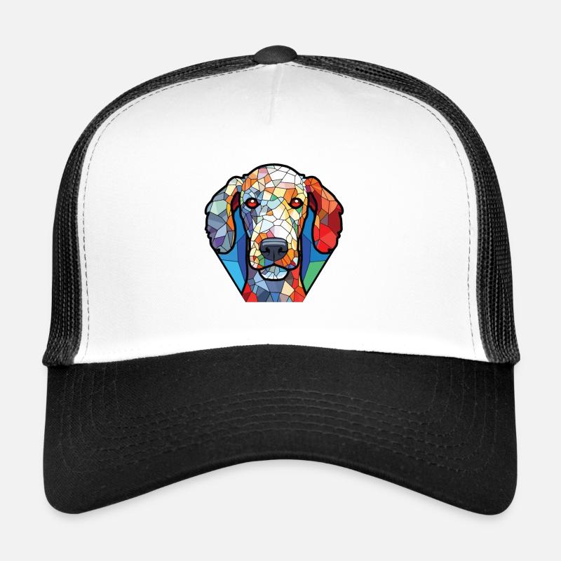 Bedlington Terrier Hunderasse buntes Aquarell Trucker Cap