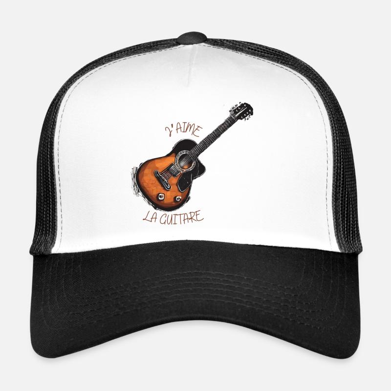 J'aime La Guitare Casquette trucker 