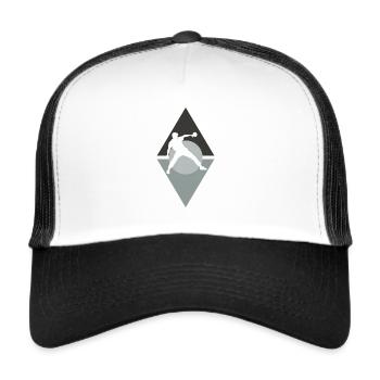 Table Tennis Table Tennis Table Tennis Racket - Trucker Cap - white/black - Front