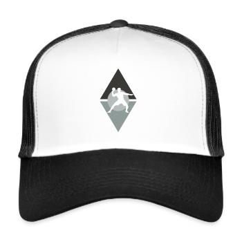 Table tennis player Table tennis player Table tennis - Trucker Cap - white/black - Front