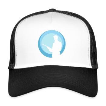 Billiard Player Billiard Player Billiards - Trucker Cap - white/black - Front
