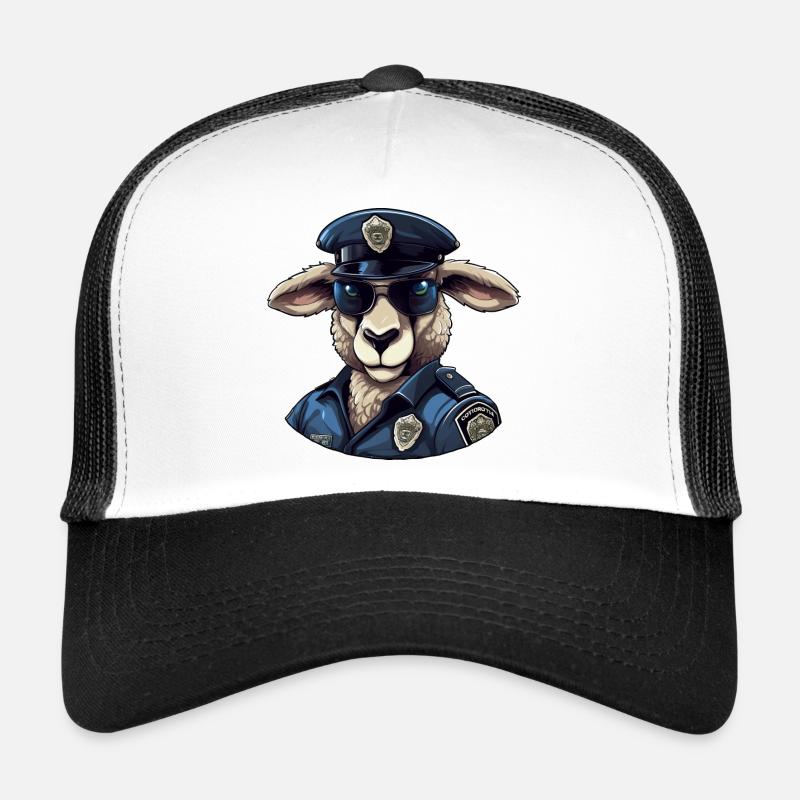 Sheep Policeman Trucker Cap