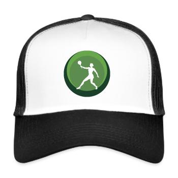 Tennis de plage Ballon de plage Tennis de plage - Casquette trucker  - blanc/noir - Devant