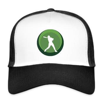 Softball Player Softball Player Softball Player - Trucker Cap - white/black - Front