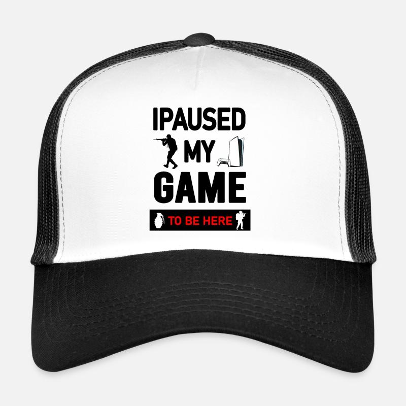 Conception graphique de console et de manette de jeu Casquette trucker 