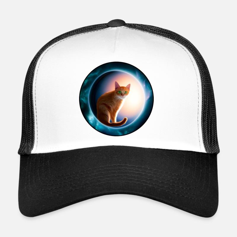 Des chats en orbite cosmique Casquette trucker 