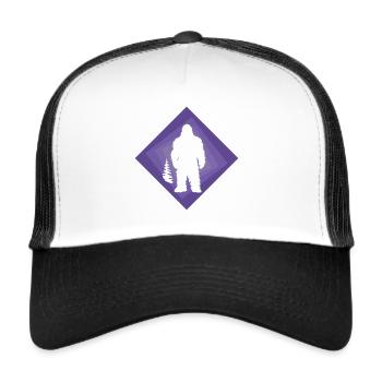 Big foot Yeti Lochness - Trucker Cap - white/black - Front