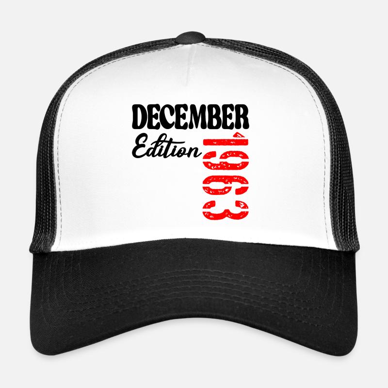 63e anniversaire - décembre 63 ans Grands-parents Casquette trucker 