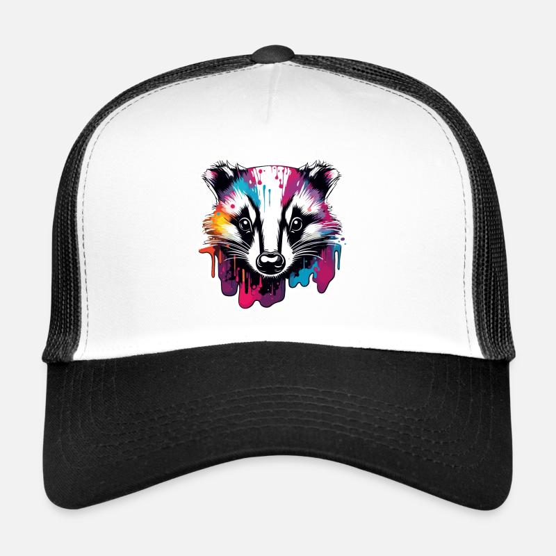 Dachs / Nagetier / Tier / Streifen / Wild Trucker Cap