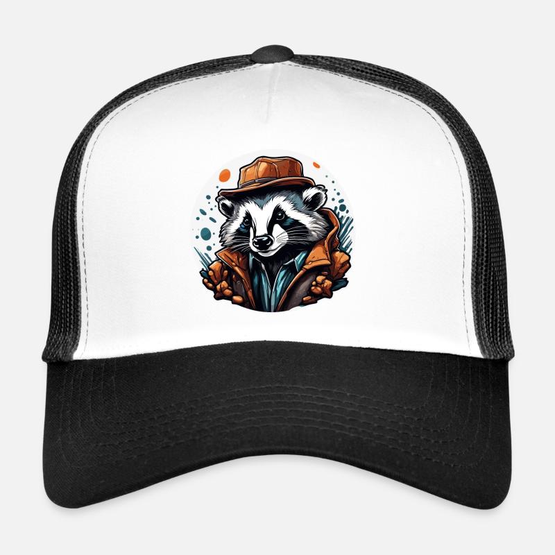 Dachs / Nagetier / Tier / Streifen / Wild Trucker Cap