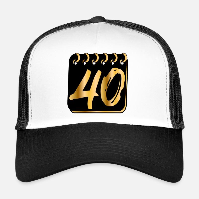 ZAHL 40 - Vierzig - 40. Geburtstag Trucker Cap