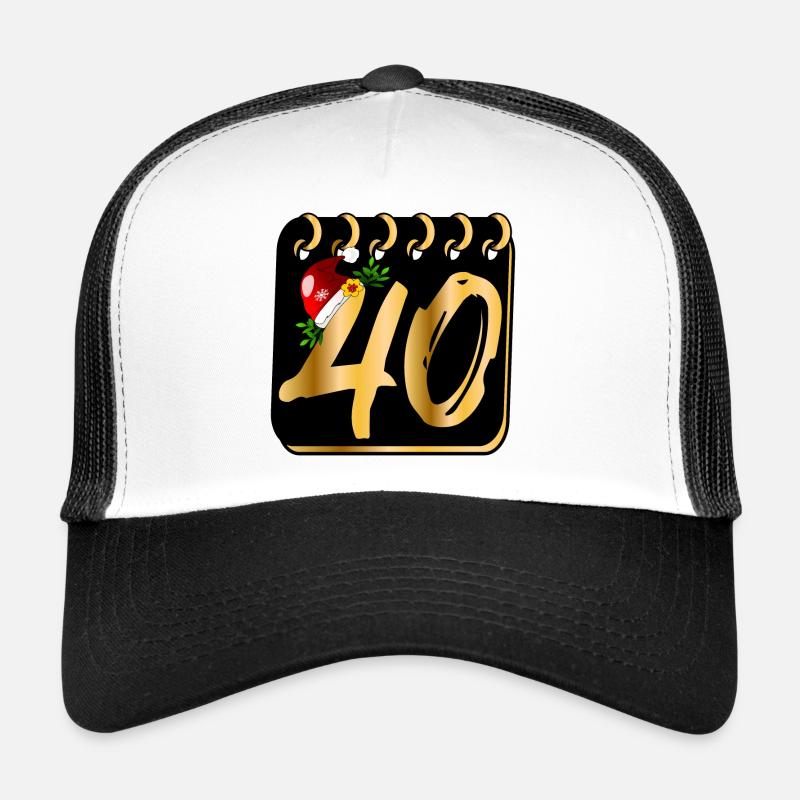 40 ans - 40e anniversaire Noël Casquette trucker 