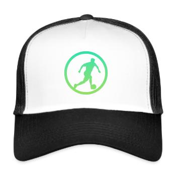 Beach Ball Beach Beach Soccer - Trucker Cap - white/black - Front