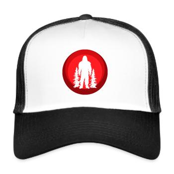 Lochness Bigfoot Big foot - Trucker Cap - white/black - Front