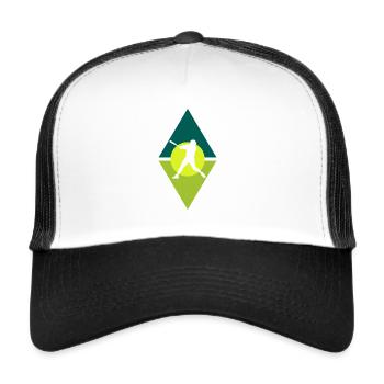 Softball Players Softball Players Baseball - Trucker Cap - white/black - Front