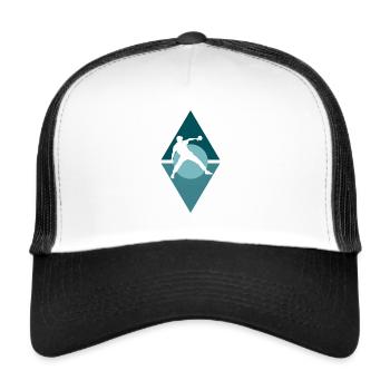 Table tennis, table tennis, table tennis player - Trucker Cap - white/black - Front