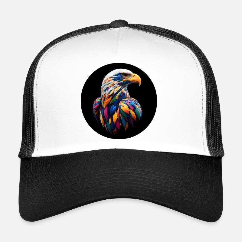 Adler mit bunten Federn Trucker Cap