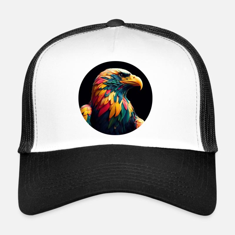 Adler mit bunten Federn Trucker Cap