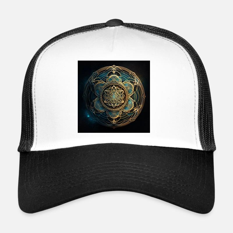 Goldenes Mandala Trucker Cap