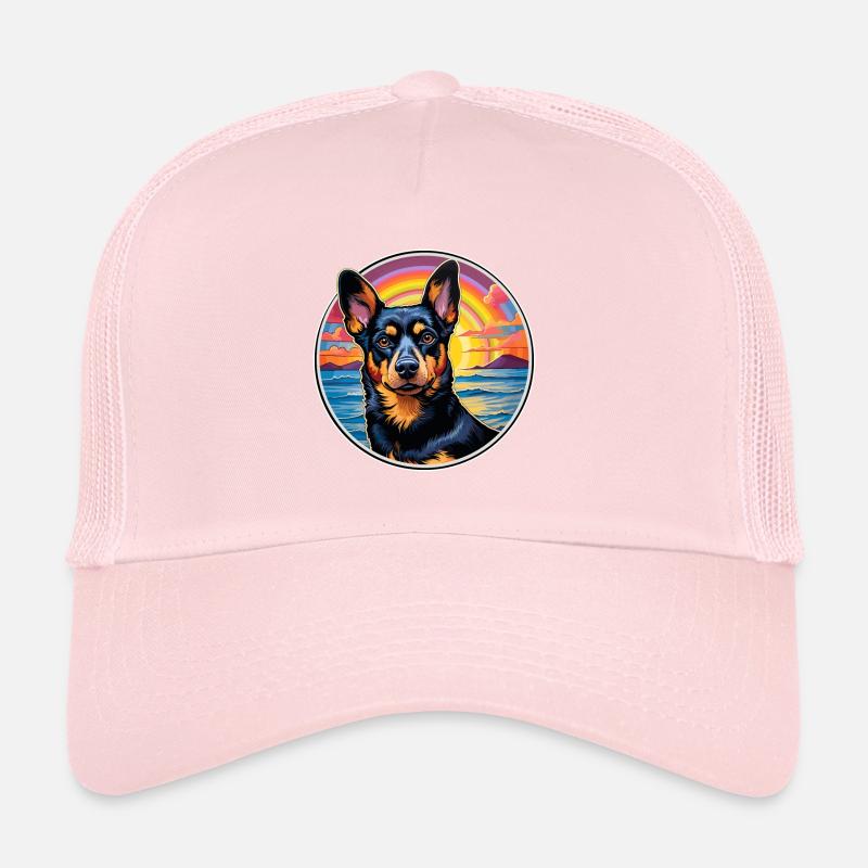 Lancashire Heeler Chien Race Coloré Dessin Animé Eau Casquette trucker 