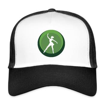 Ballet Dancer Ballet Dancer Ballerina - Trucker Cap - white/black - Front