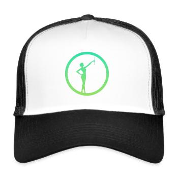 Dancing Twirling Baton Twirling - Trucker Cap - white/black - Front
