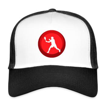 Squash Rackets Squash Squash Players - Trucker Cap - white/black - Front