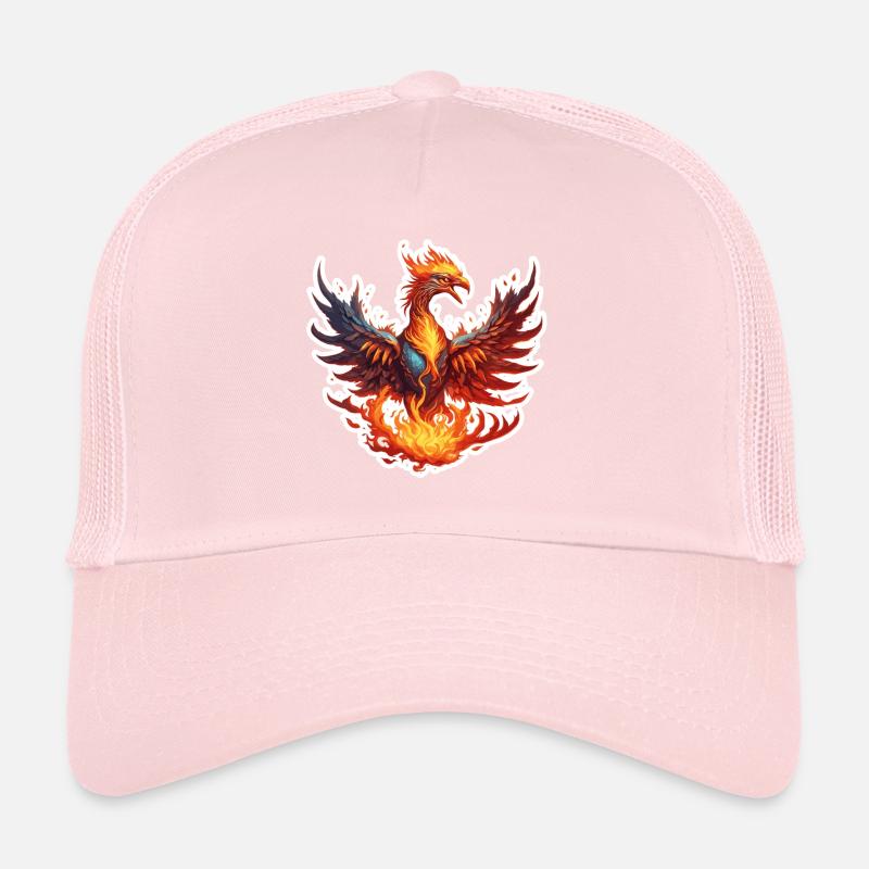 Phénix / Oiseau / Animal / Créature mythique / Feu Casquette trucker 